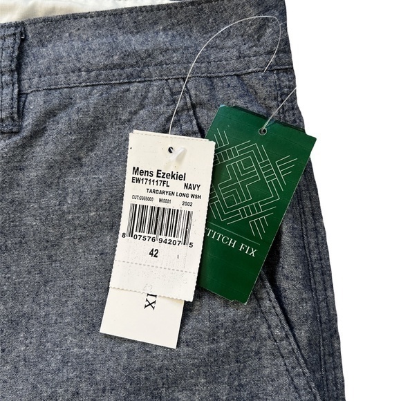 New Ezekiel Targaryen Blue Chambray Stitch Fix Cotton Shorts Sz. 42‎ - Picture 2 of 10